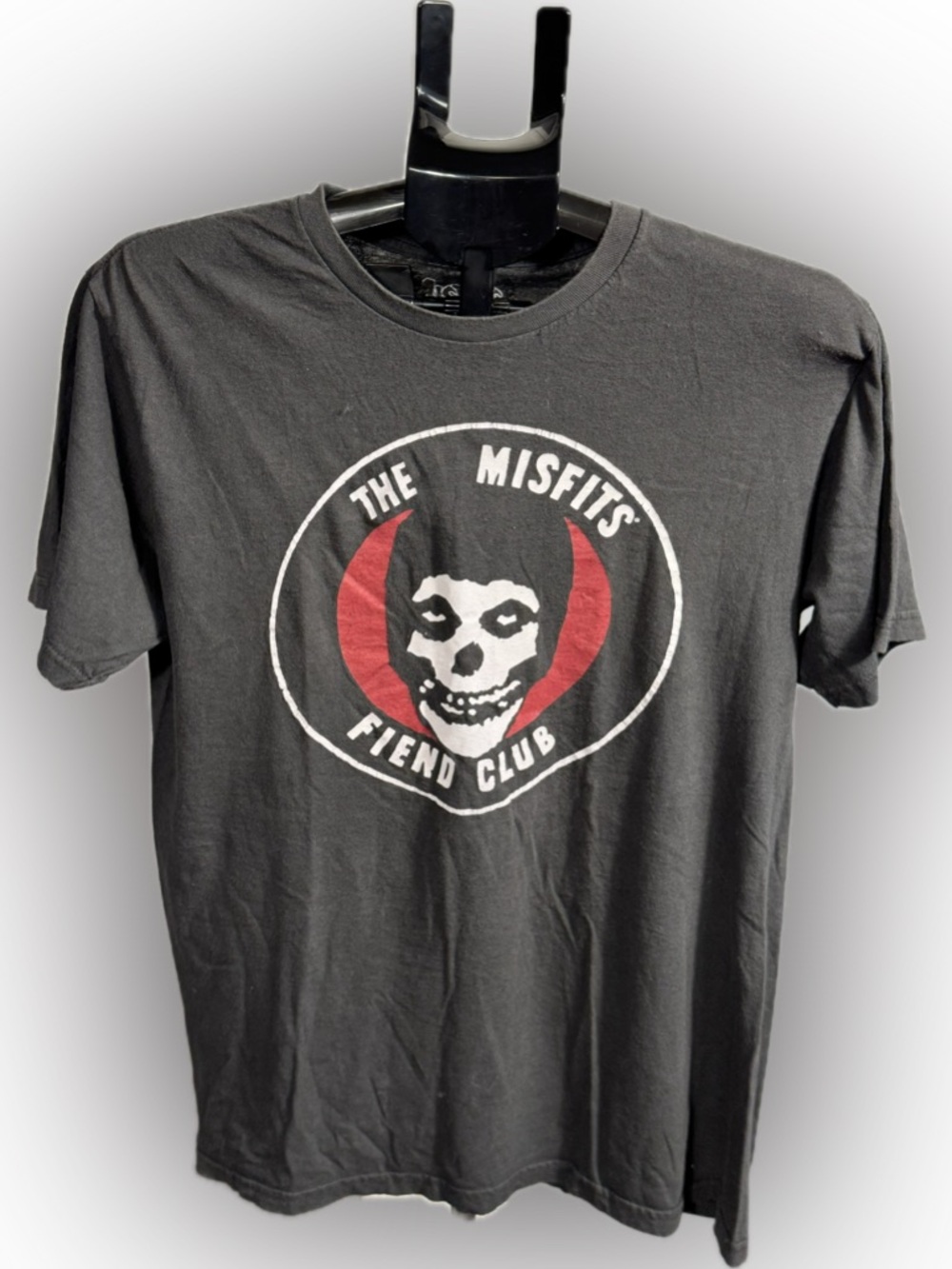 Misfits Fiend Club Skull Graphic Band Tee Black Size Large